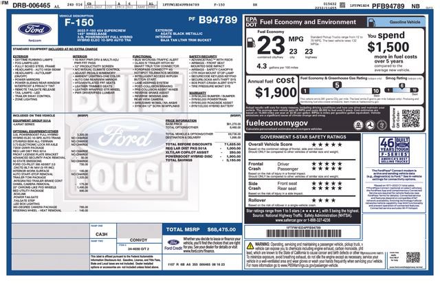 Used 2023 Ford F150 Lariat w/ Trailer Tow Package AWD/4WD image 36