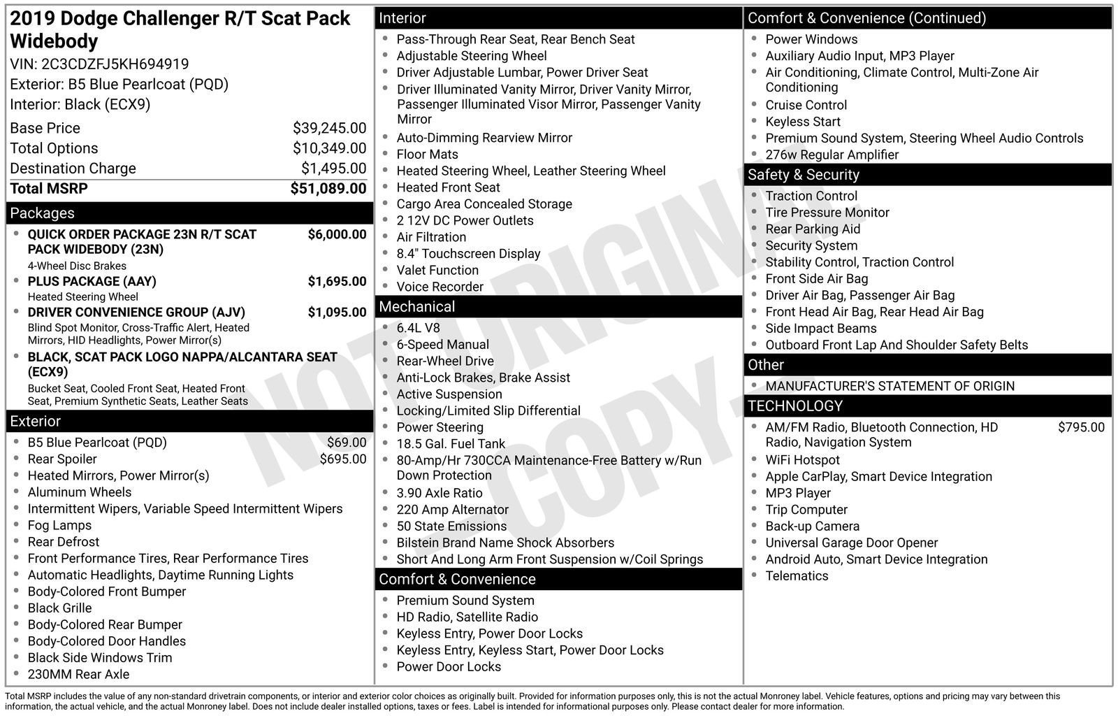 Used 2019 Dodge Challenger R/T Scat Pack image 10