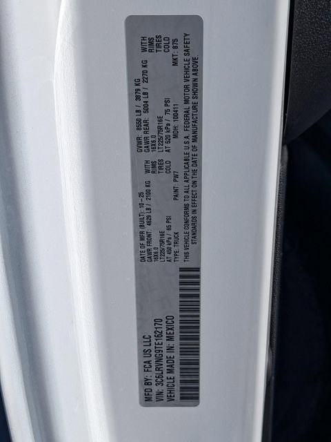 New 2026 RAM ProMaster 1500 w/ Convenience Group FWD image 21