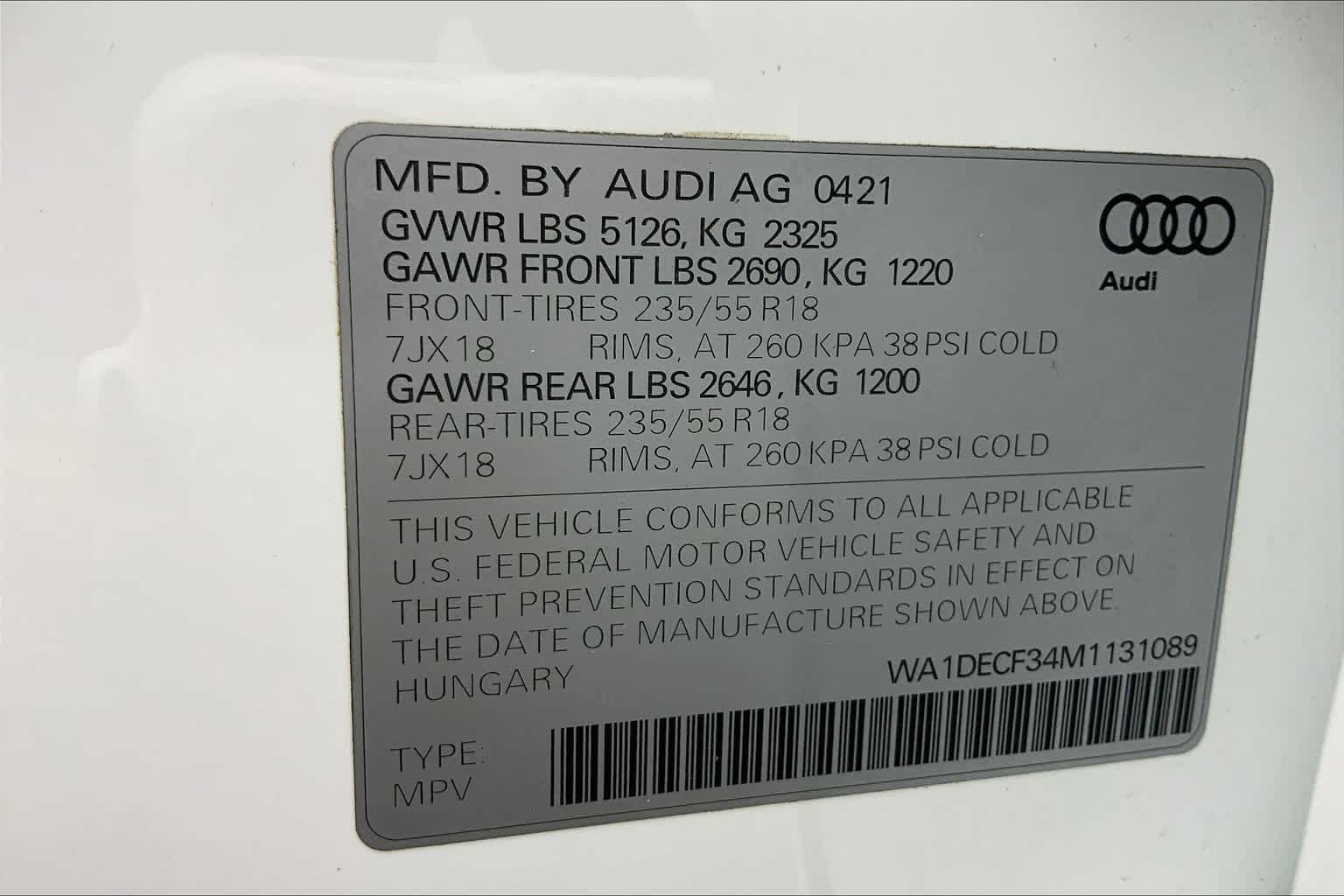 Used 2021 Audi Q3 2.0T Premium w/ Convenience Package AWD/4WD image 34