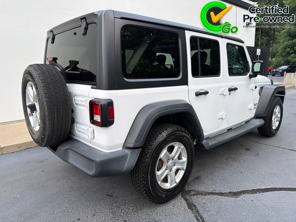 Certified 2019 Jeep Wrangler Unlimited Sport S AWD/4WD image 5
