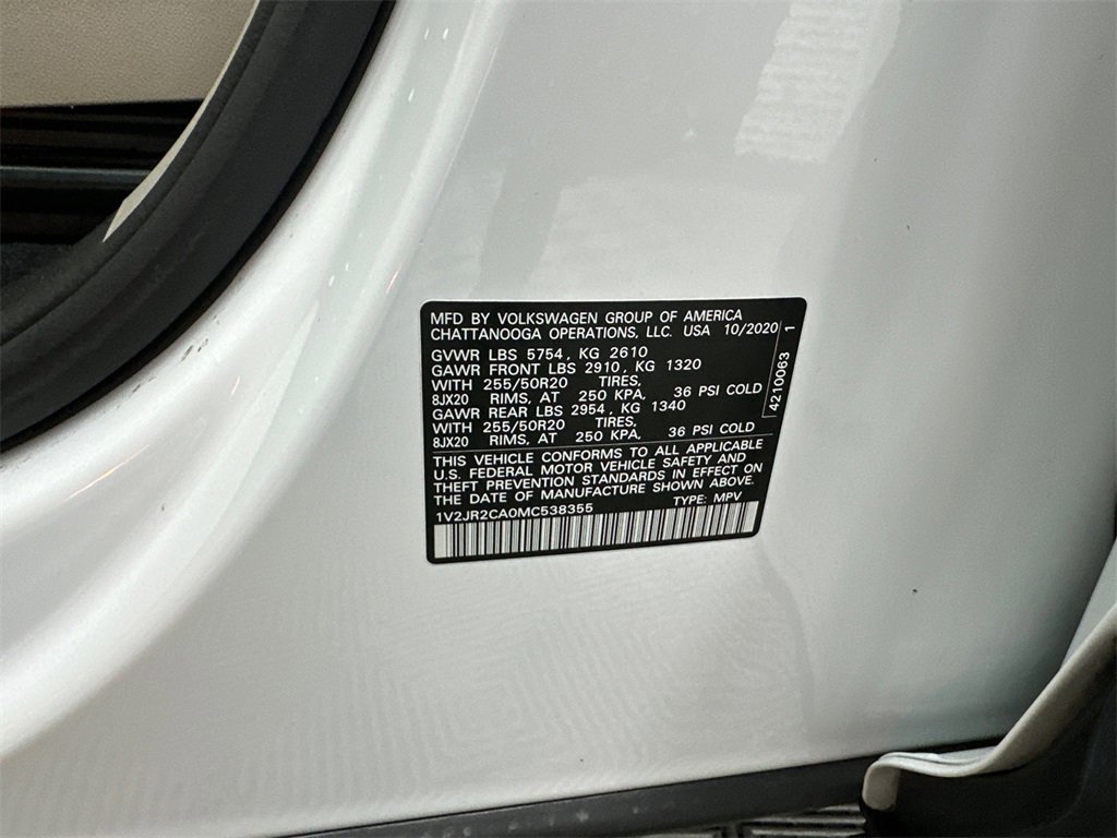 Used 2021 Volkswagen Atlas SE w/ Panoramic Sunroof Package image 36