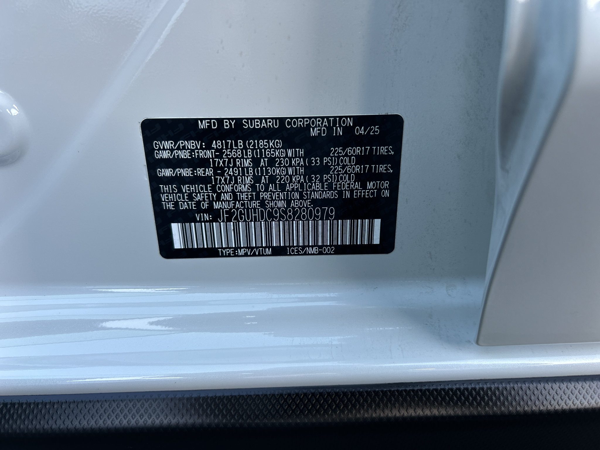 Certified 2025 Subaru Crosstrek 2.5i Premium AWD/4WD image 23