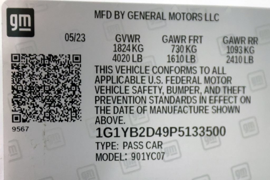 Used 2023 Chevrolet Corvette Stingray Preferred Cpe w/ 2LT RWD image 48