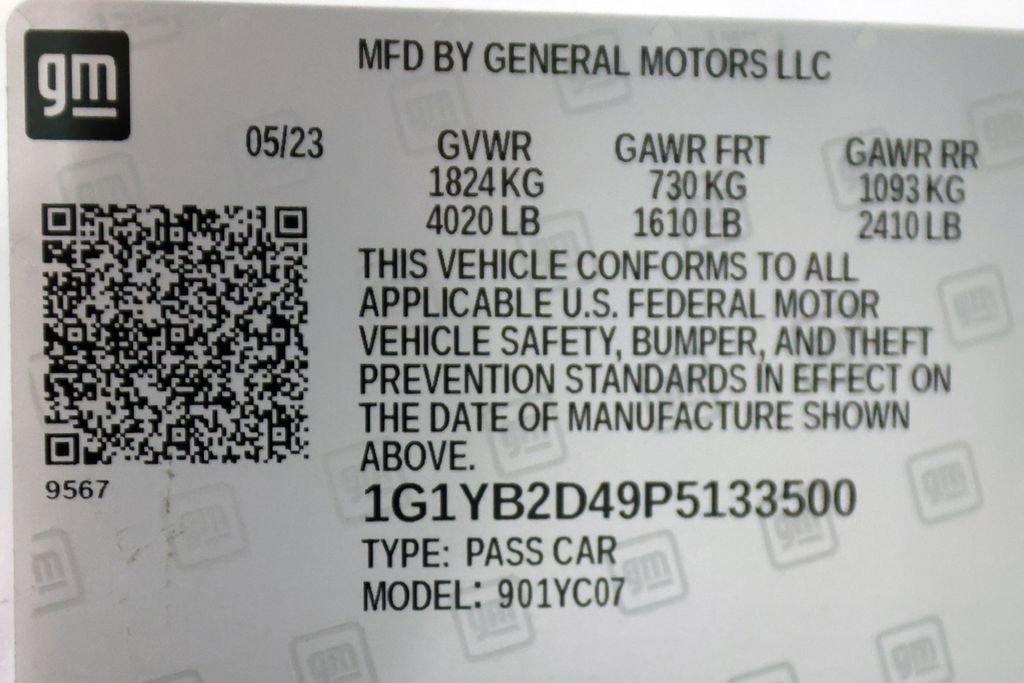 Used 2023 Chevrolet Corvette Stingray Preferred Cpe w/ 2LT image 48