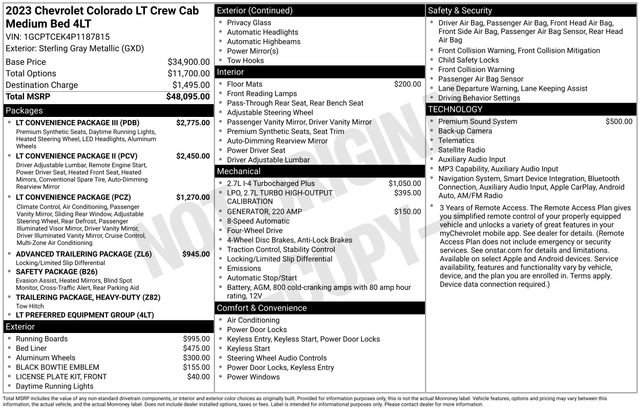 Used 2023 Chevrolet Colorado LT w/ LT Convenience Package III AWD/4WD image 6