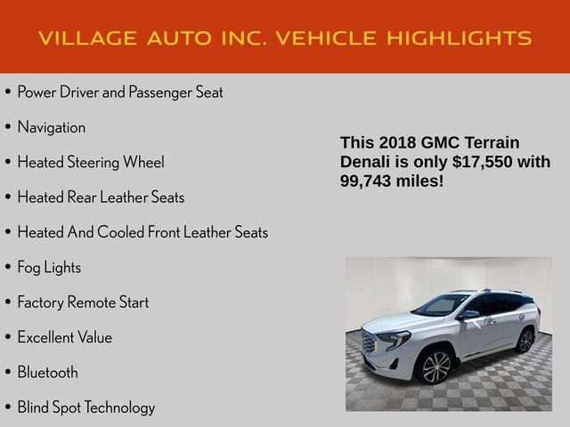 Used 2018 GMC Terrain Denali w/ Advanced Safety Package AWD/4WD image 14