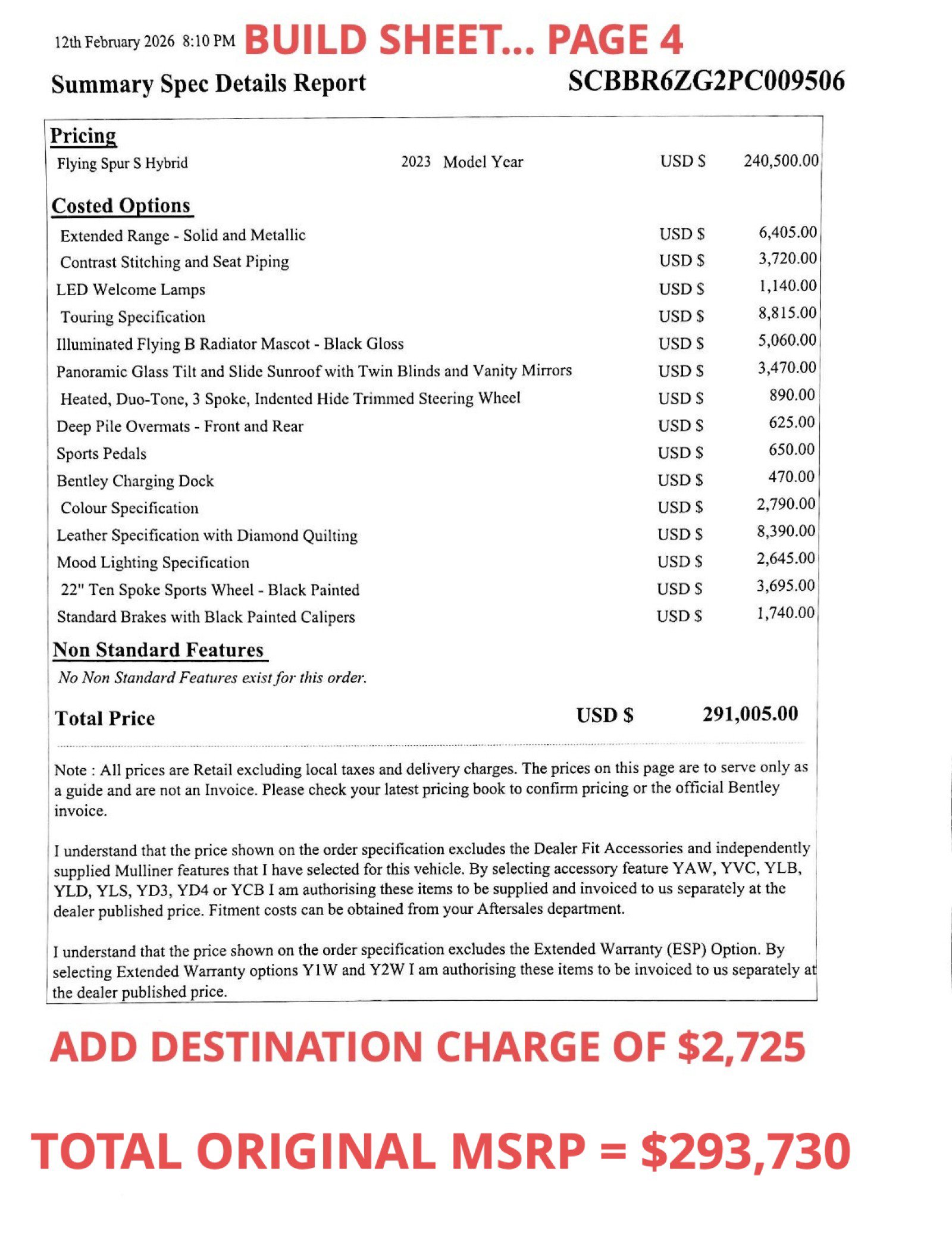 Used 2023 Bentley Flying Spur Flying Spur image 71