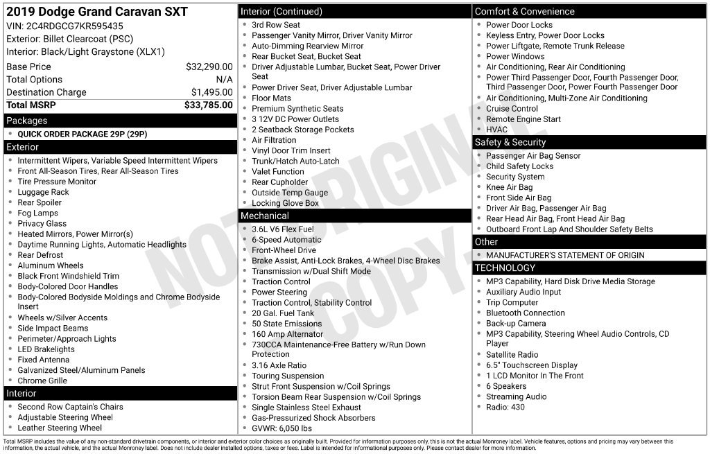 Used 2019 Dodge Grand Caravan SXT FWD image 26