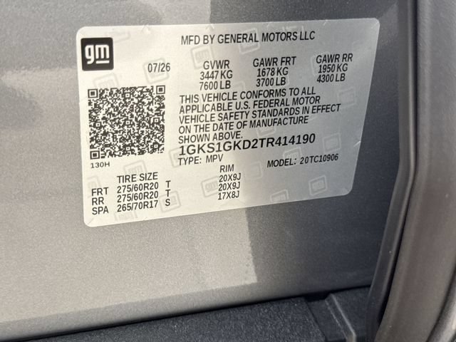 New 2026 GMC Yukon XL Elevation w/ Elevation Premium Package RWD image 35