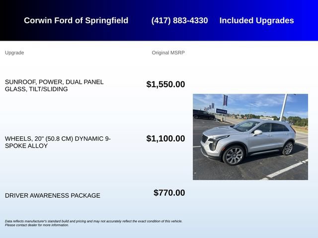 Used 2019 Cadillac XT4 Premium Luxury w/ Driver Awareness Package FWD image 5