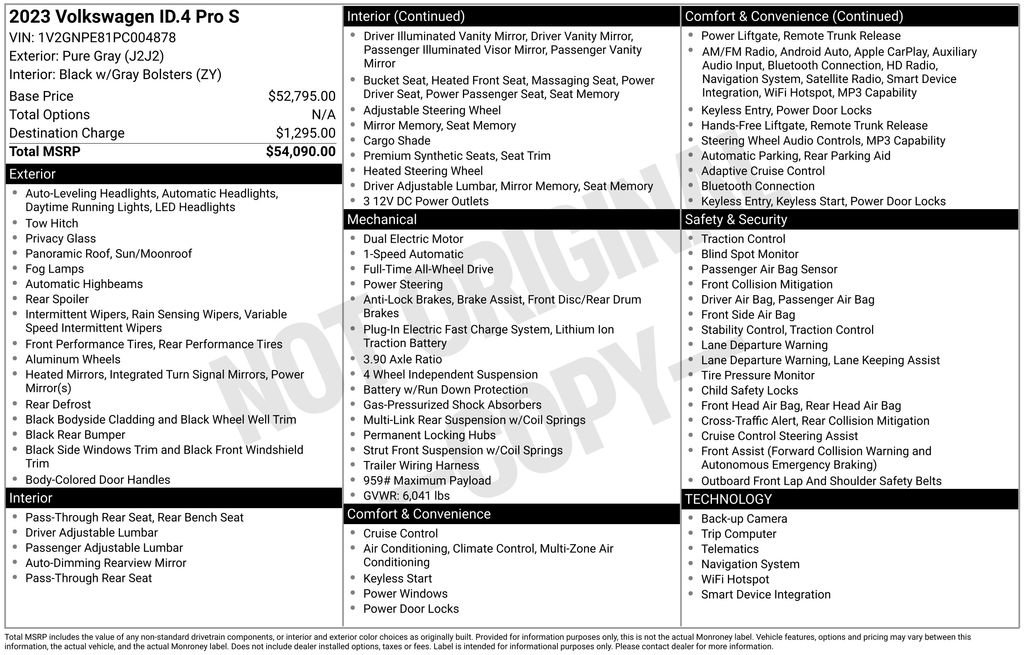 Certified 2023 Volkswagen ID.4 Pro S AWD/4WD image 36