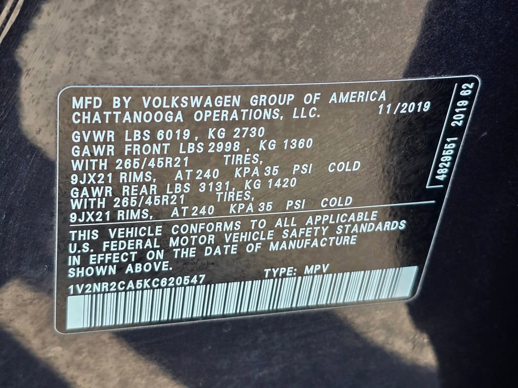 Used 2019 Volkswagen Atlas SEL Premium AWD/4WD image 33