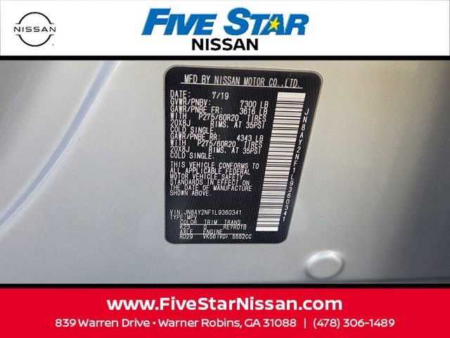 Used 2020 Nissan Armada Platinum w/ Captain's Chairs Package RWD image 6