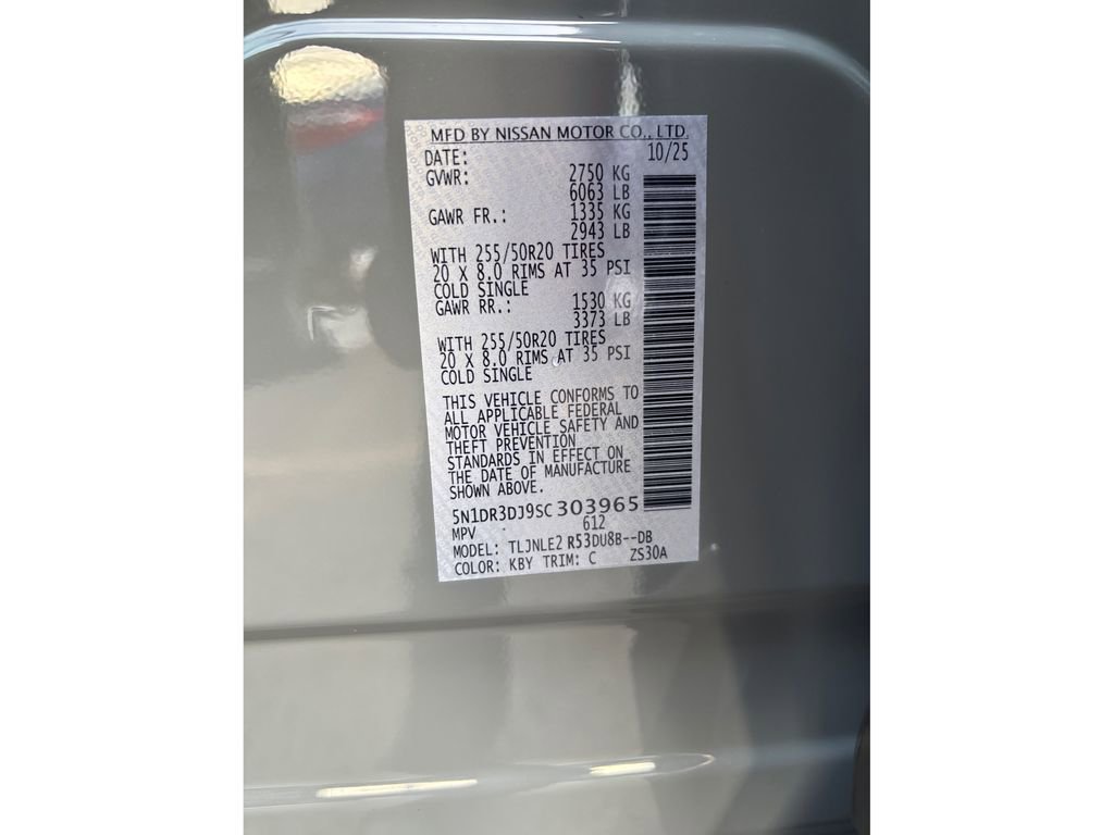 New 2025 Nissan Pathfinder Platinum w/ Lighting Package (N92) image 19