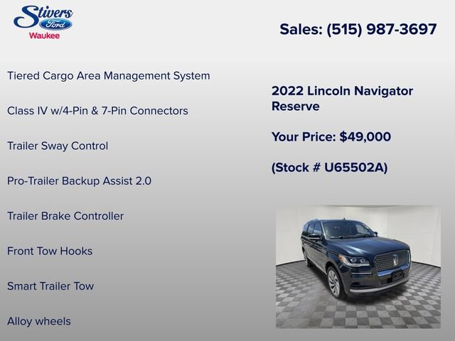 Used 2022 Lincoln Navigator Reserve AWD/4WD image 29