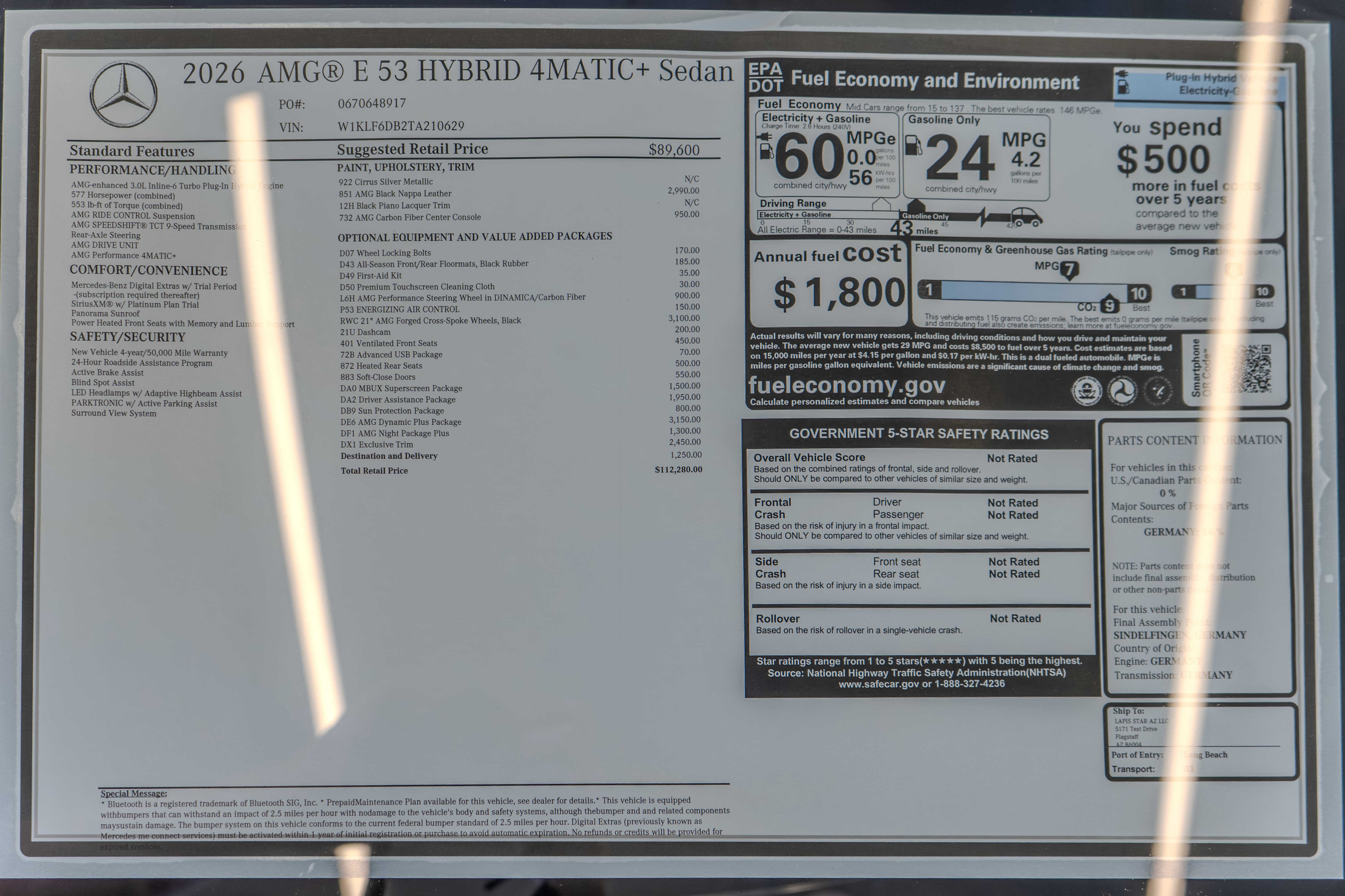 New 2026 Mercedes-Benz E 53 AMG e 4MATIC Sedan image 36