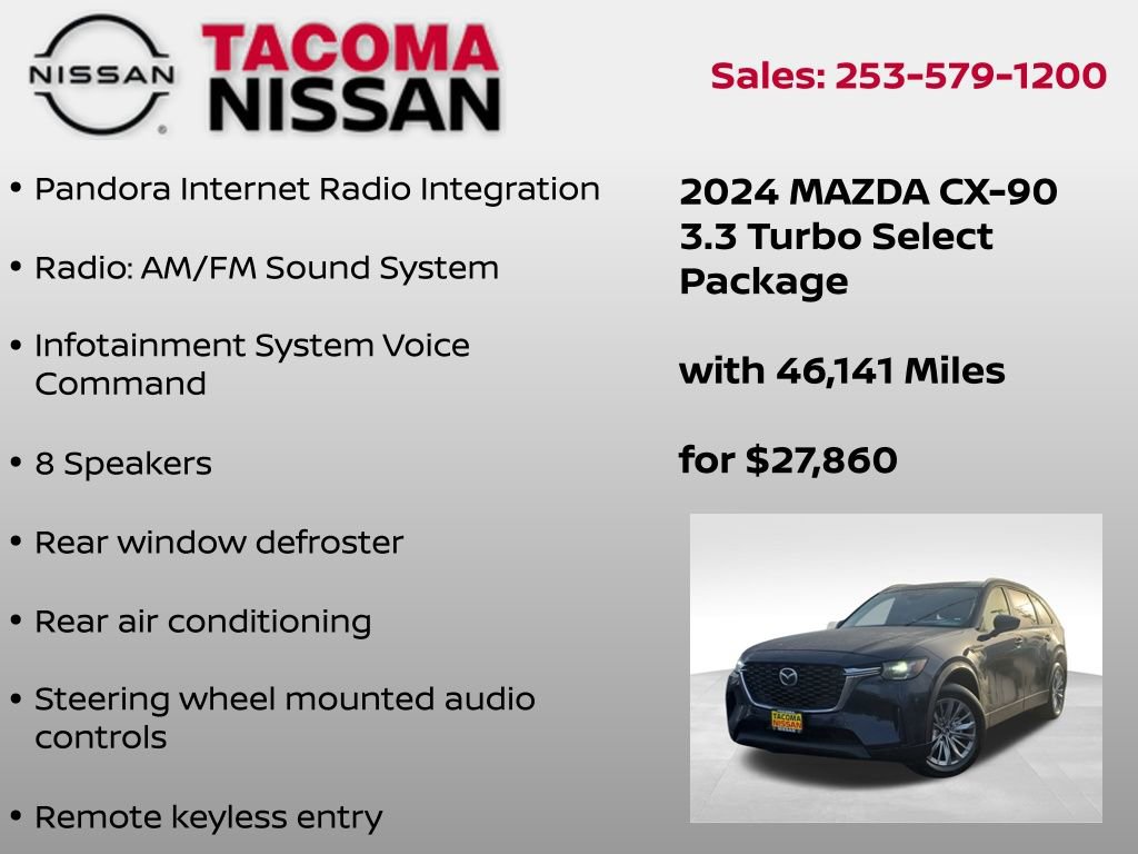 Used 2024 MAZDA CX-90 3.3 Turbo w/ Select Package image 6