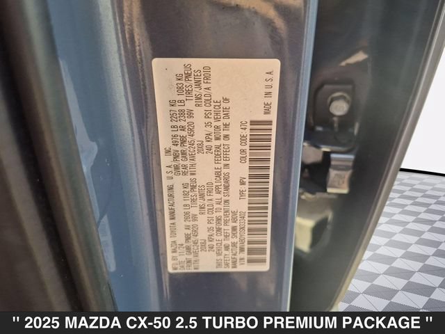 Certified 2025 MAZDA CX-50 AWD 2.5 Turbo w/ Weather Package image 35