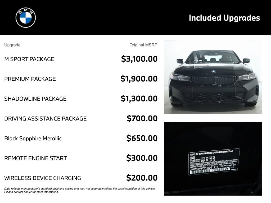 Certified 2023 BMW 330i xDrive Sedan w/ M Sport Package AWD/4WD image 4