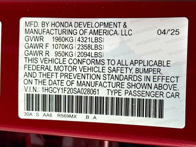Certified 2025 Honda Accord LX image 29