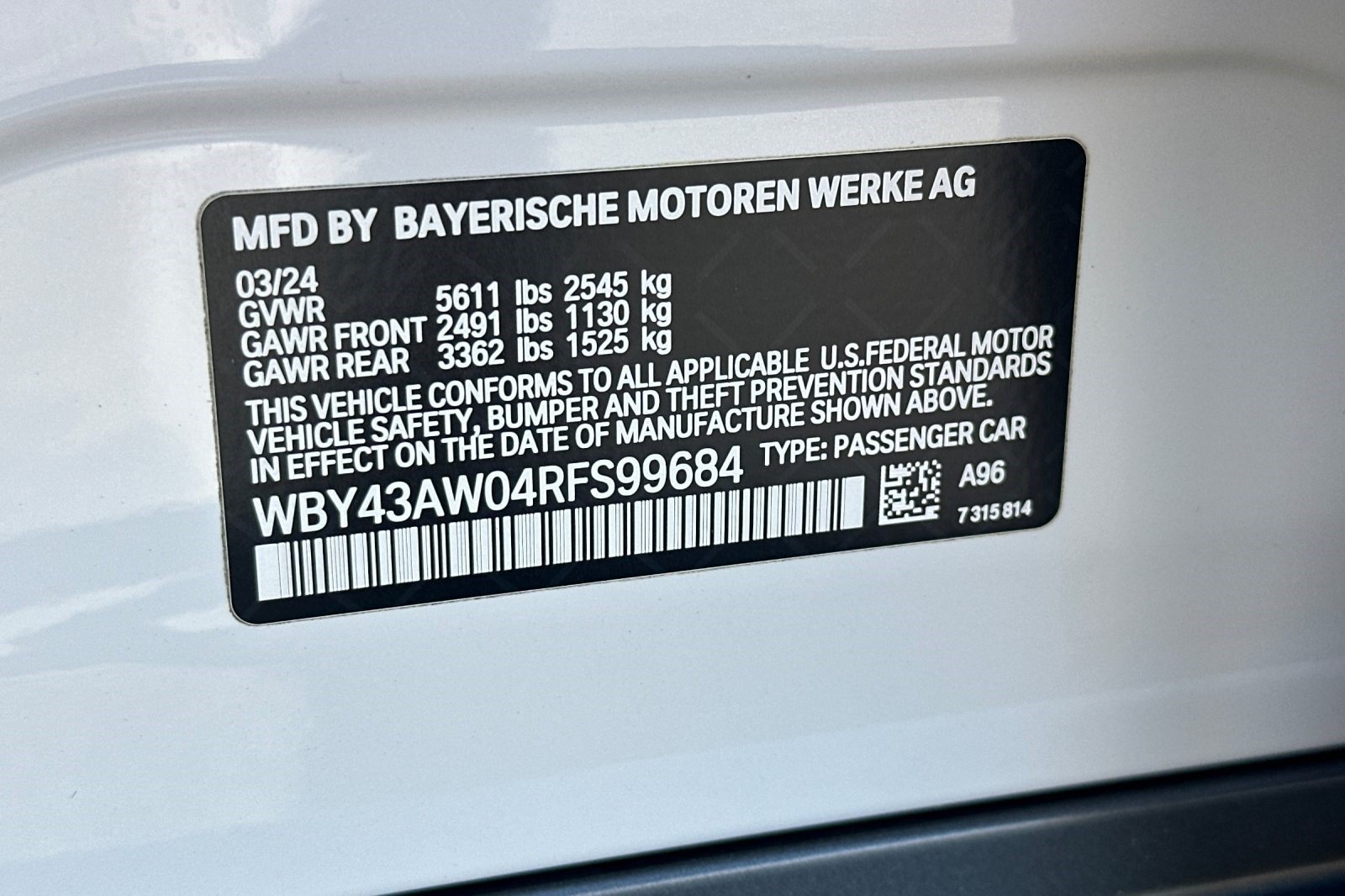 Certified 2024 BMW i4 eDrive35 w/ Parking Assistance Package RWD image 39