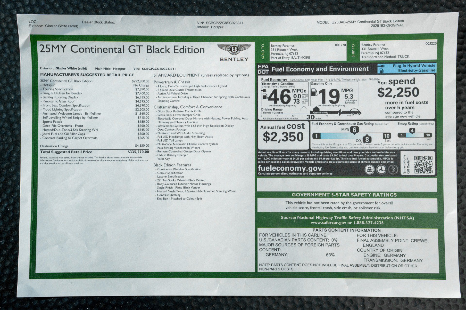 Used 2025 Bentley Continental GT AWD/4WD image 21