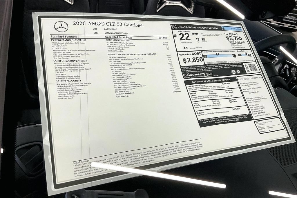 New 2026 Mercedes-Benz CLE 53 AMG 4MATIC Cabriolet image 13
