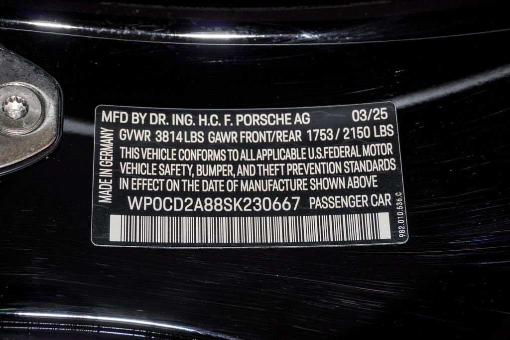 Certified 2025 Porsche 718 Boxster GTS RWD image 36