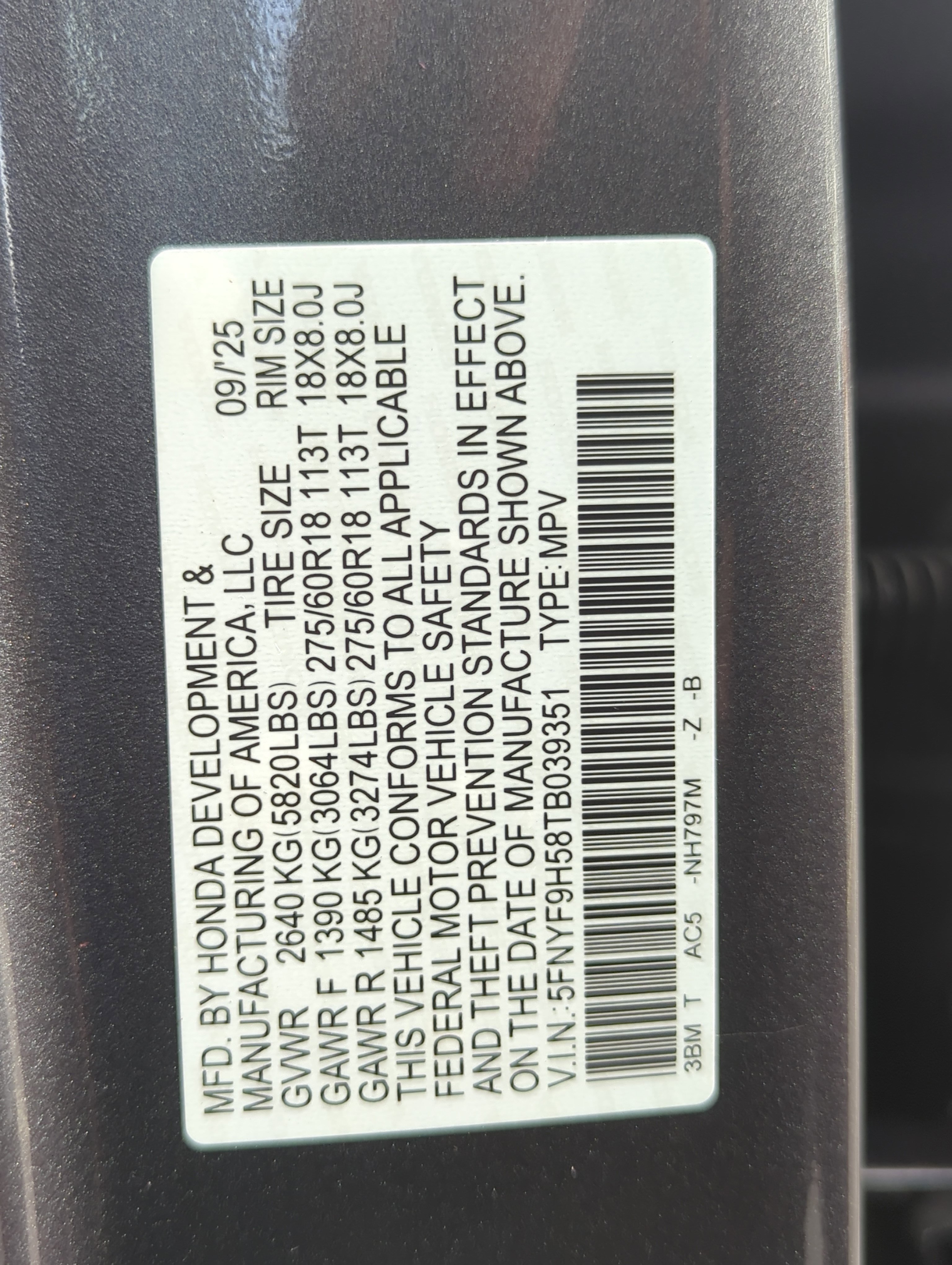 New 2026 Honda Passport TrailSport image 29