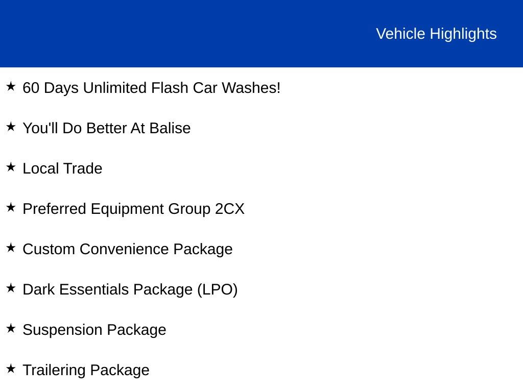 Used 2023 Chevrolet Silverado 1500 Custom Trail Boss w/ LPO, Dark Essentials Package image 2