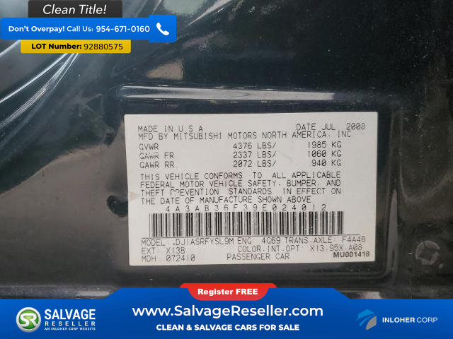 Used 2009 Mitsubishi Galant FWD image 16