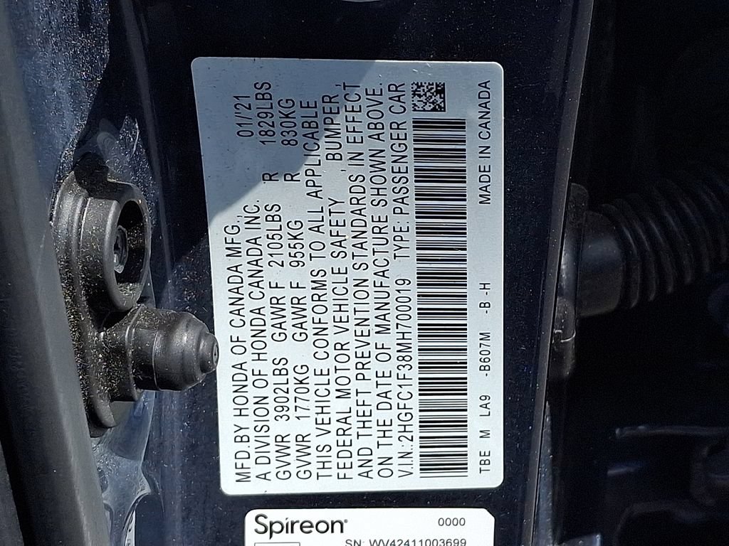 Used 2021 Honda Civic EX image 27
