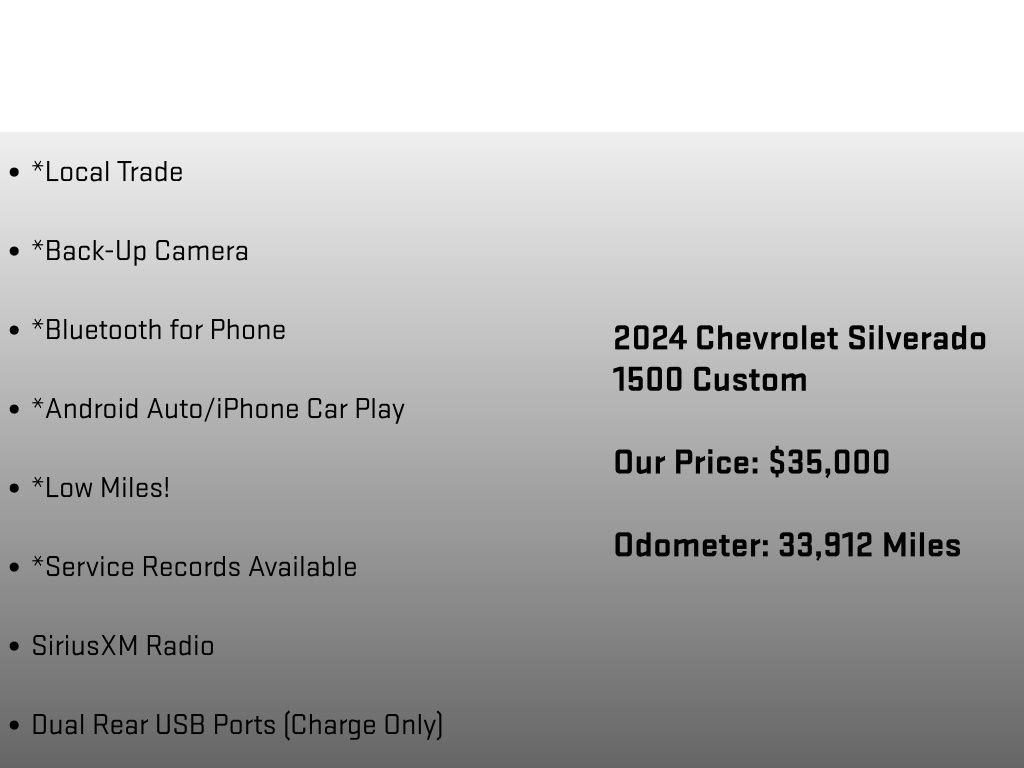 Used 2024 Chevrolet Silverado 1500 Custom AWD/4WD image 36
