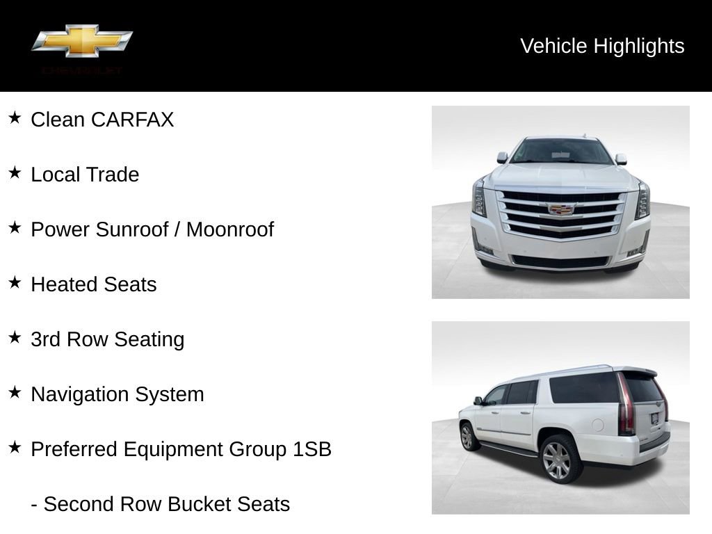 Used 2017 Cadillac Escalade ESV Luxury image 18