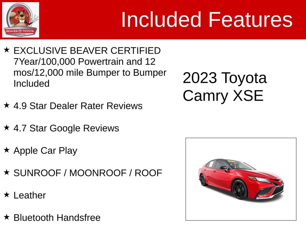 Used 2023 Toyota Camry XSE FWD image 4