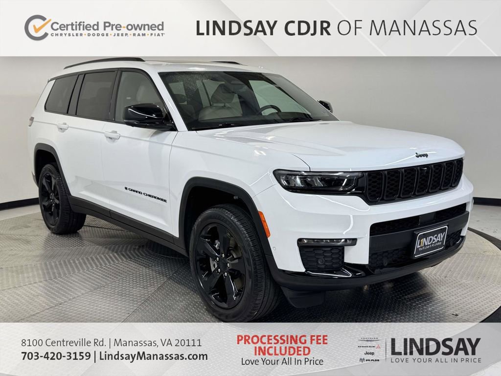 Certified 2025 Jeep Grand Cherokee L Limited w/ Luxury Tech Group II AWD/4WD image 1