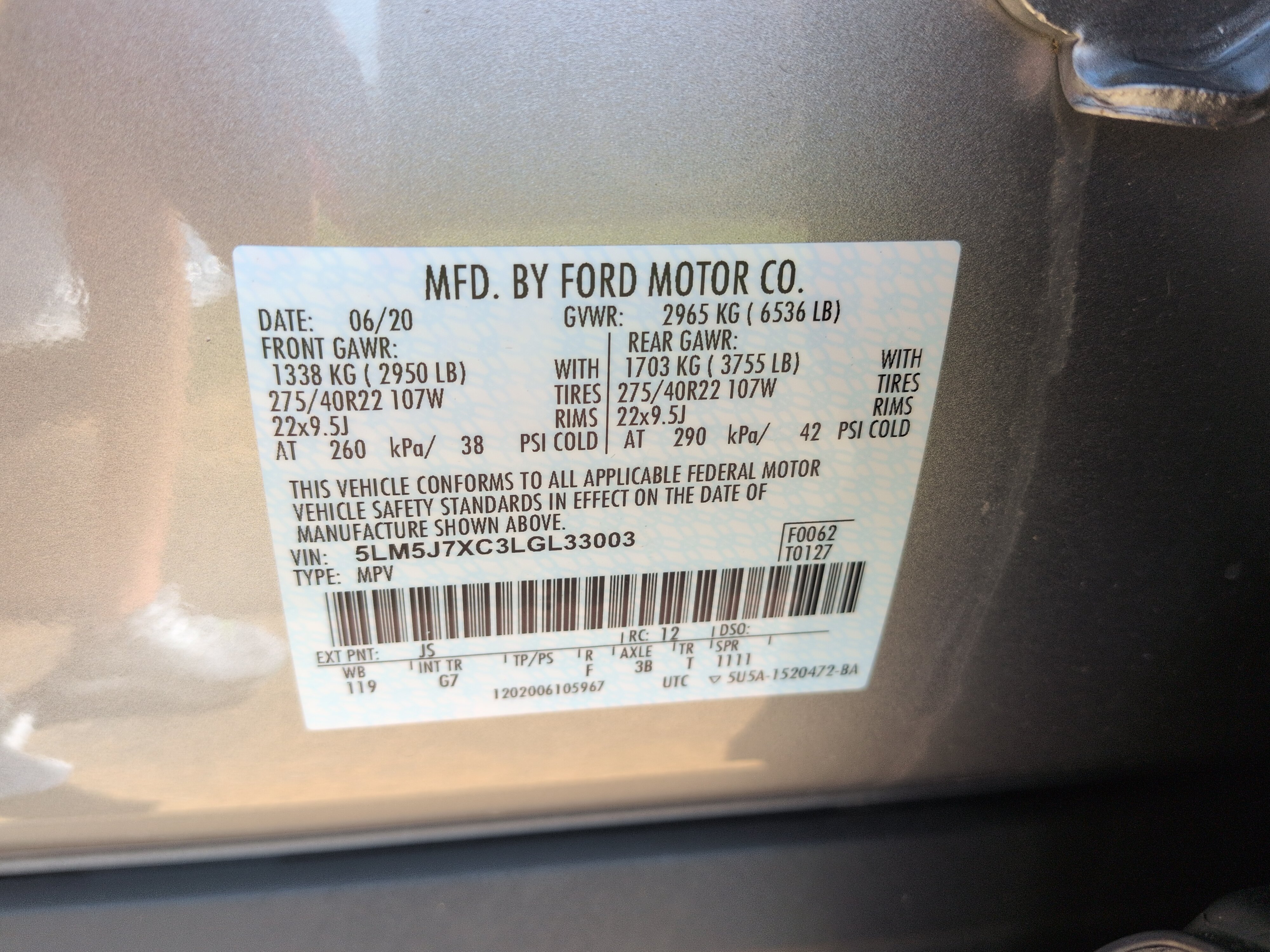 Used 2020 Lincoln Aviator Reserve w/ Equipment Group 202A AWD/4WD image 29
