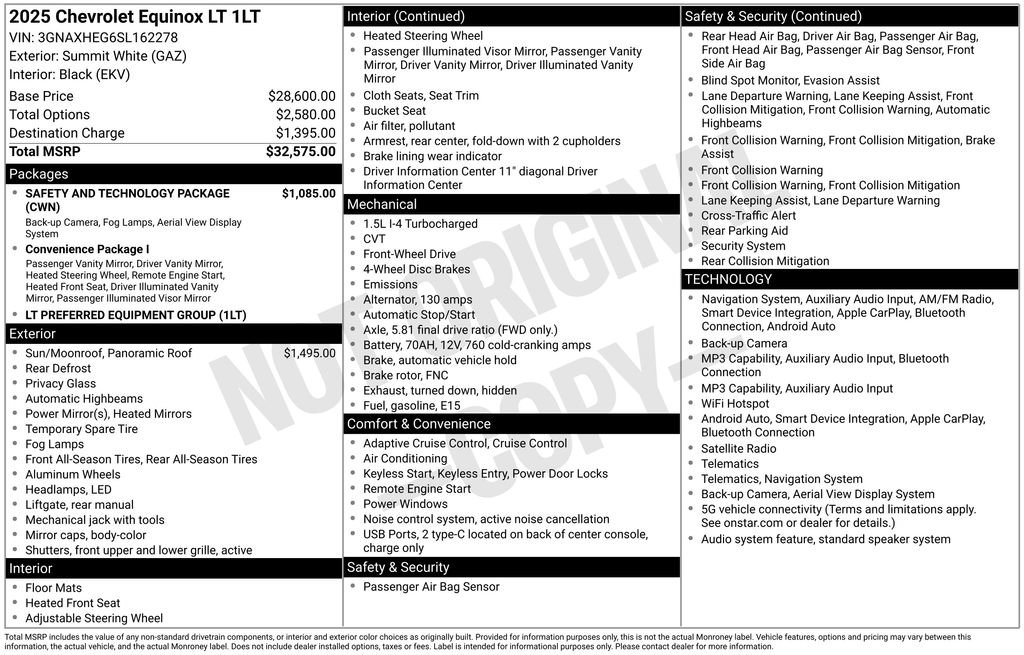 Used 2025 Chevrolet Equinox LT w/ Safety and Technology Package FWD image 6