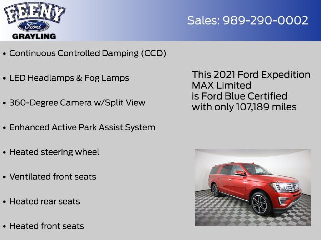 Certified 2021 Ford Expedition Max Limited AWD/4WD image 21