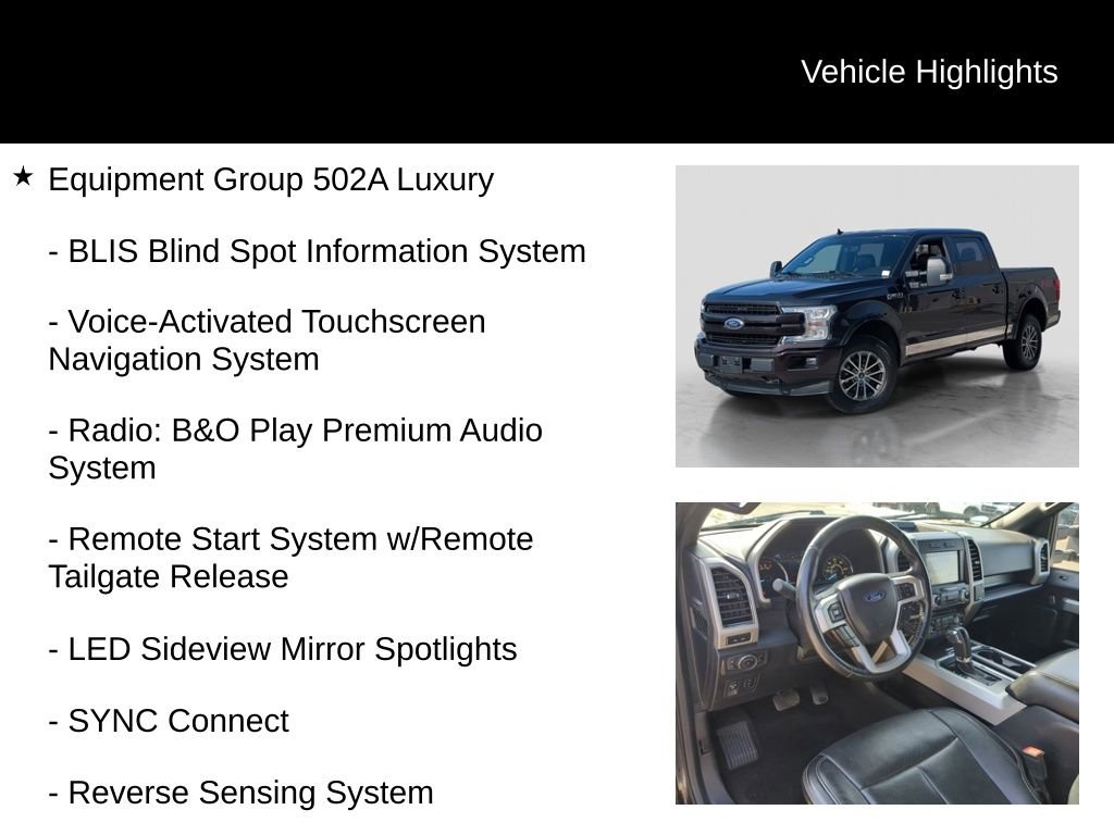Used 2018 Ford F150 Lariat w/ Equipment Group 502A Luxury image 6