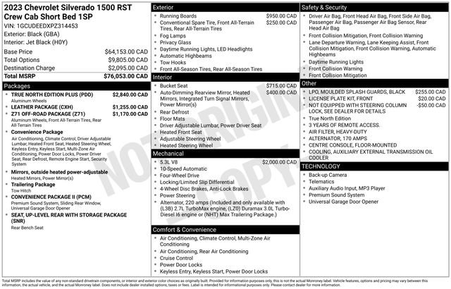 Used 2023 Chevrolet Silverado 1500 RST w/ True North Edition Plus image 7