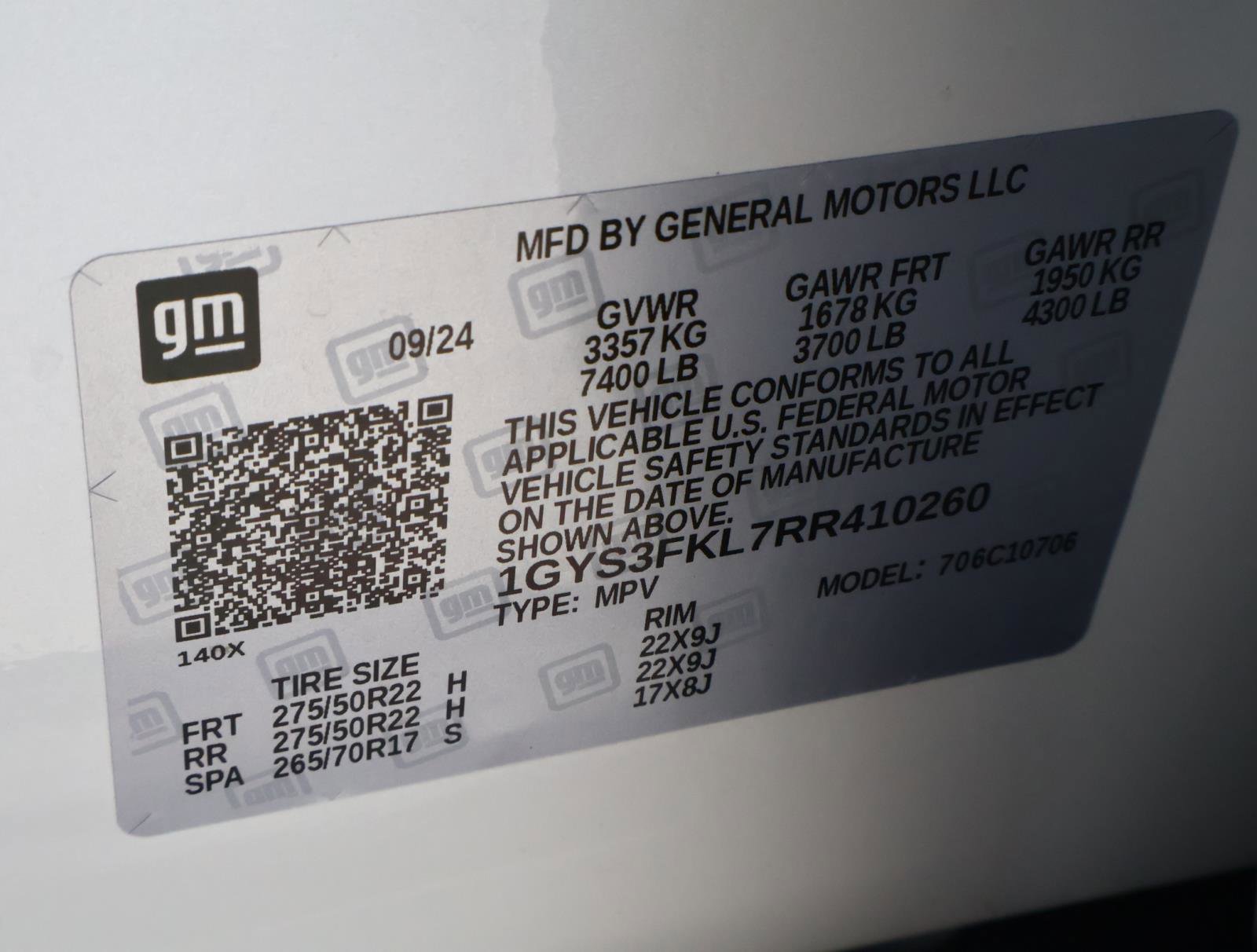 Used 2024 Cadillac Escalade Sport w/ LPO, ONYX Package RWD image 32