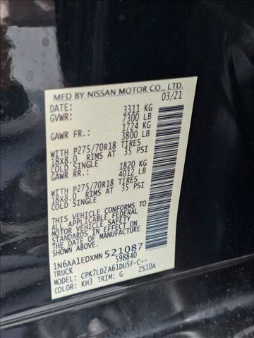 Used 2021 Nissan Titan PRO-4X w/ Pro-4x Convenience Package AWD/4WD image 22