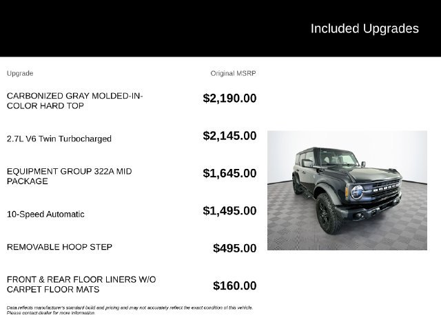 Certified 2024 Ford Bronco Black Diamond AWD/4WD image 6