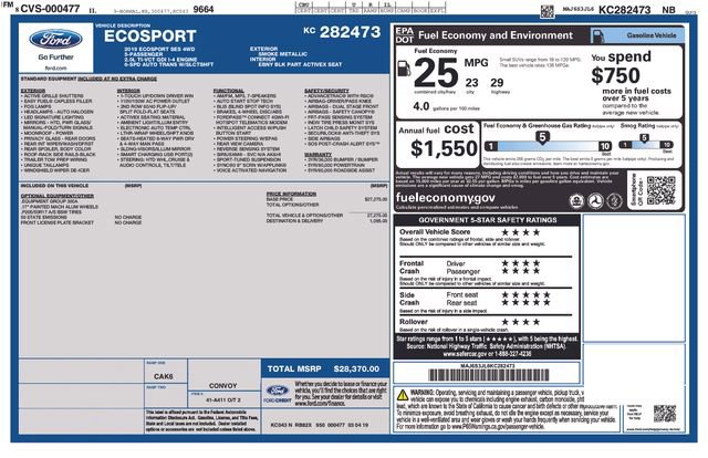 Used 2019 Ford EcoSport SES AWD/4WD image 37