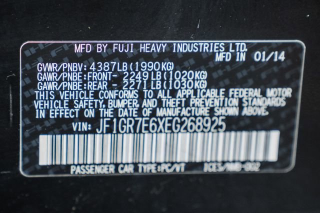 Used 2014 Subaru Impreza WRX Premium w/ Popular Package #1 (IYN) image 91