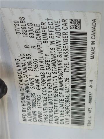 Used 2020 Honda Civic EX image 23