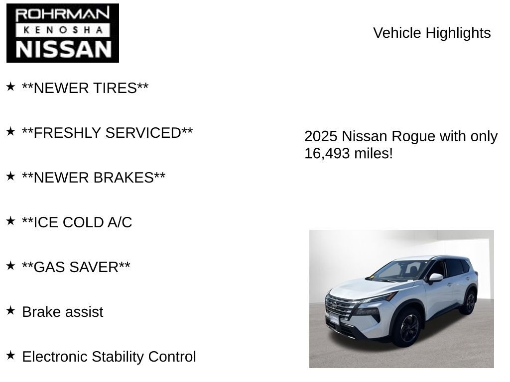 Certified 2025 Nissan Rogue SV AWD/4WD image 8