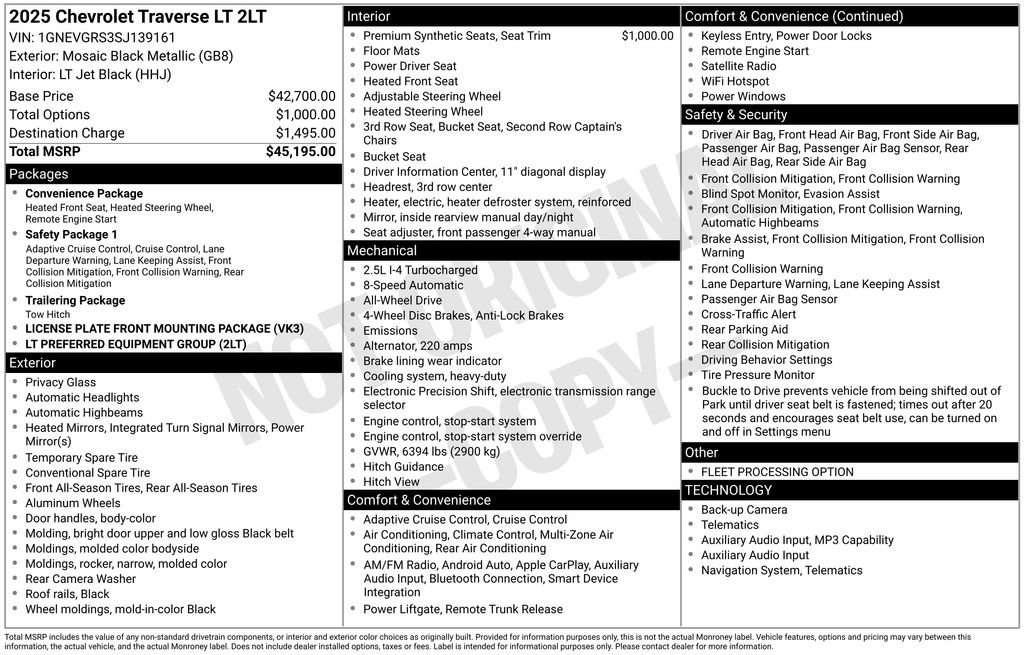 Used 2025 Chevrolet Traverse LT image 6